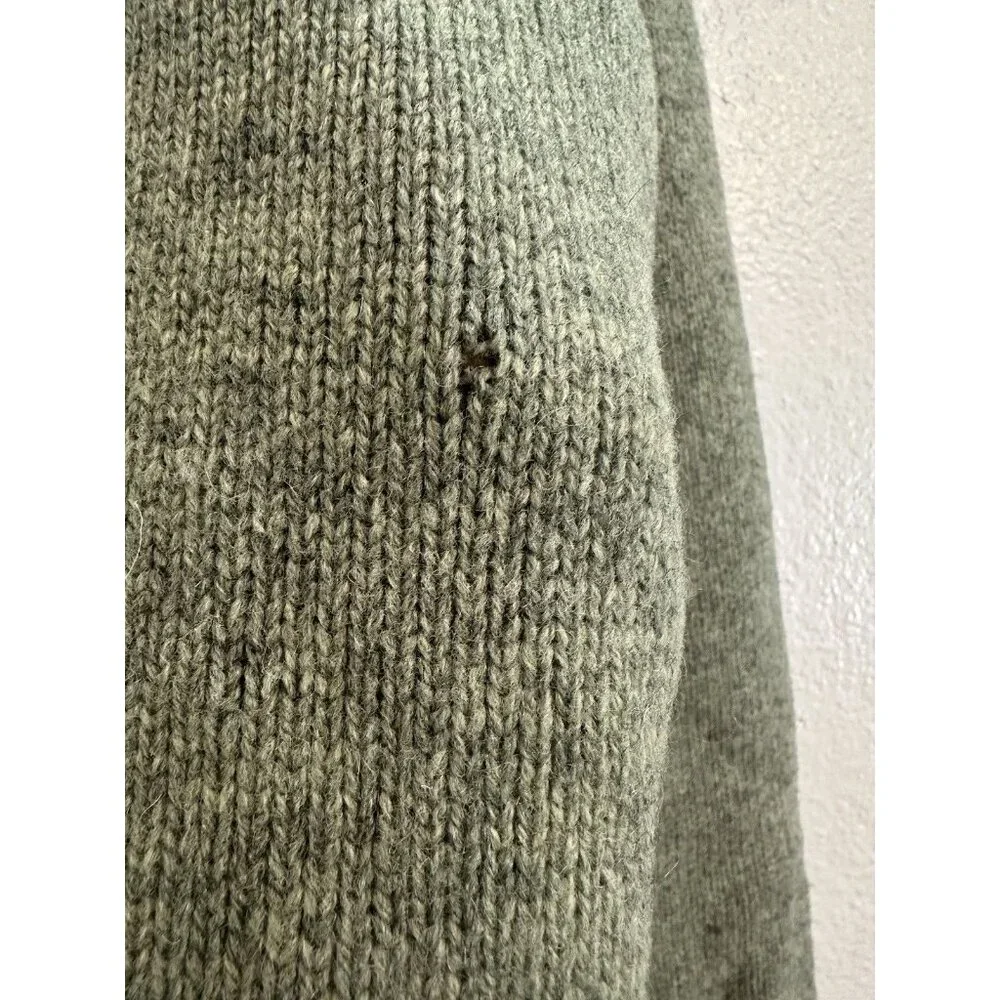 Woolrich Knit Wool Sweater womens size M Green crew Neck Fair Isle ski Willow - Picture 5 of 12